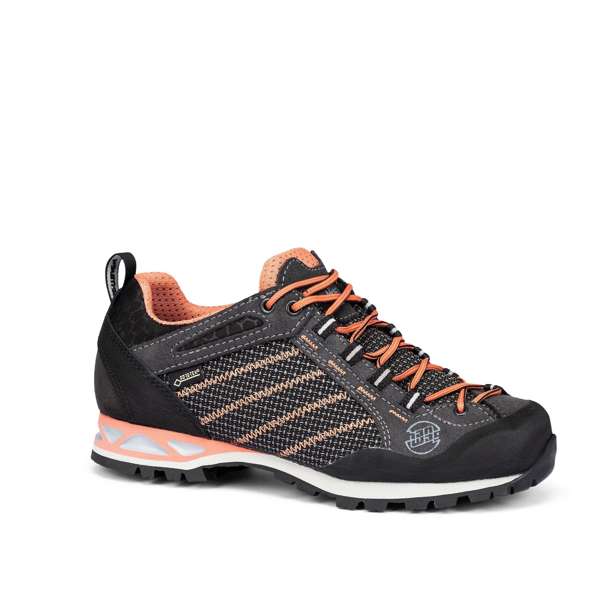 Hanwag Women's Makra Low GTX Mountaineering Shoes Deep Grey/Orange DBAOJ3621